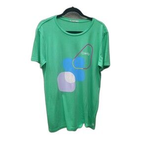 Marine layer mens TEE SM crew MCM Mid Century Graphic SHIRT Green Vintage